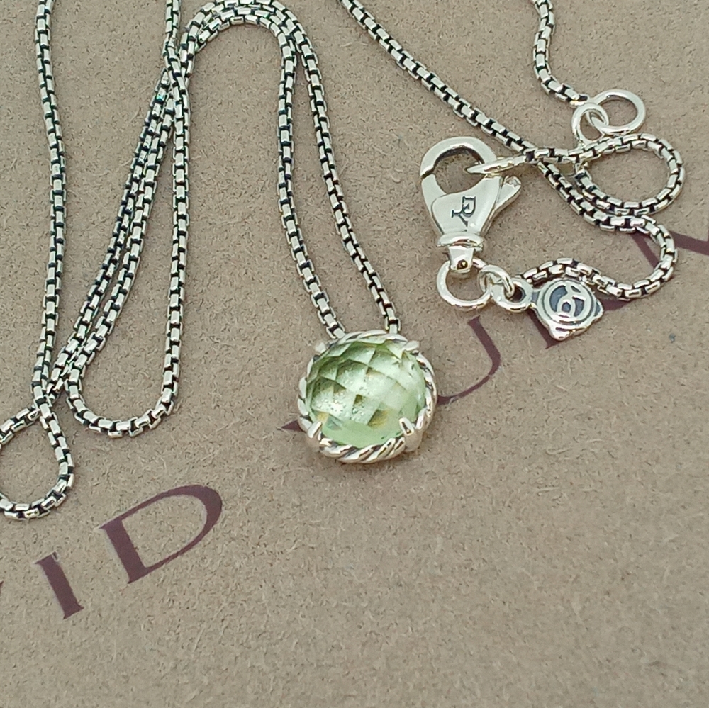 David Yurman Chatelaine Pendant Chain Prasiolite - Picture 2 of 3